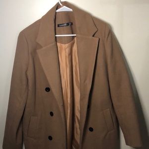 Boohoo wool look coat, size US 10